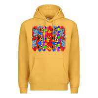 Mustard Autism brushstrokes Premium Hoodie - CowGirlArtShop