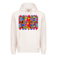 Pale Pink Autism brushstrokes Premium Hoodie - CowGirlArtShop