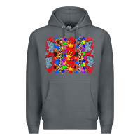Rock Autism brushstrokes Premium Hoodie - CowGirlArtShop