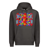 Smoke Autism brushstrokes Premium Hoodie - CowGirlArtShop