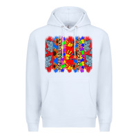 White Autism brushstrokes Premium Hoodie - CowGirlArtShop