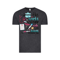 Vintage Black she works willingly with her hands Vintage Tee - MaliasSmallBusiness
