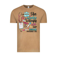 Vintage Camel she works willingly with her hands Vintage Tee - MaliasSmallBusiness