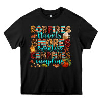Black bonfires flannels smores Heavy Core Tee - AdoDesignShop