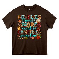 Chocolate Brown bonfires flannels smores Heavy Core Tee - AdoDesignShop