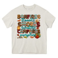 Cream bonfires flannels smores Heavy Core Tee - AdoDesignShop
