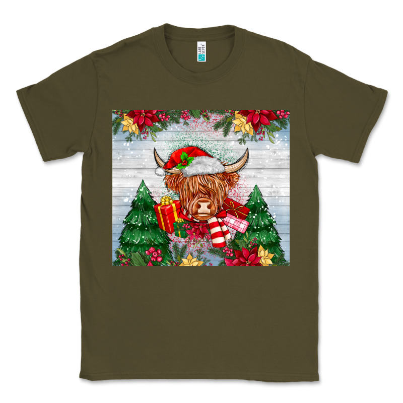 Christmas Cow Classic Tee by MaliasSmallBusiness | Teevron