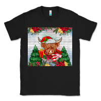 Black christmas cow Classic Tee - MaliasSmallBusiness