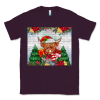 Plum christmas cow Classic Tee - MaliasSmallBusiness