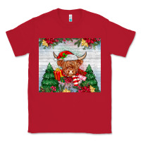 Red christmas cow Classic Tee - MaliasSmallBusiness