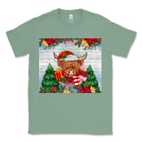 Sage christmas cow Classic Tee - MaliasSmallBusiness