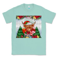 Seafoam christmas cow Classic Tee - MaliasSmallBusiness
