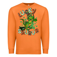 Carrot Lucky Saurus Premium Sweatshirt - CowGirlArtShop