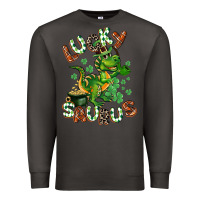 Smoke Lucky Saurus Premium Sweatshirt - CowGirlArtShop