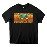 Black wild west license plate Heavy Core Tee - Artiststas