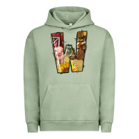 Pigment Oil Green farm life alphabet lowercase letters w Urban Hoodie - BundleAndBundleShop