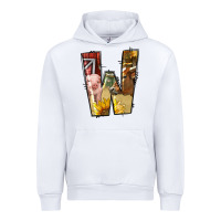 White farm life alphabet lowercase letters w Urban Hoodie - BundleAndBundleShop