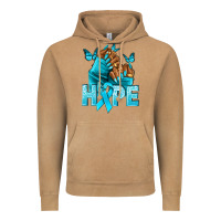 Vintage Camel Hope teal ribbon Ovarian Cancer nails Vintage Hoodie - NancyCooperArtShop