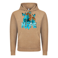 Vintage Coffee Hope teal ribbon Ovarian Cancer nails Vintage Hoodie - NancyCooperArtShop