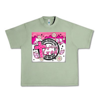 Oil Green doing my best and letting god Urban Heavy Tee - MaliasSmallBusiness