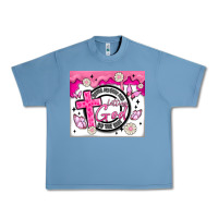 Pebble Blue doing my best and letting god Urban Heavy Tee - MaliasSmallBusiness