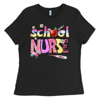 Black school nurse Ladies Tee - BundleAndBundleShop