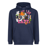 Navy One hip Lunch Lady Easter Day Heavyweight Hoodie - CowGirlArtShop