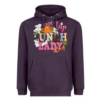 Plum One hip Lunch Lady Easter Day Heavyweight Hoodie - CowGirlArtShop