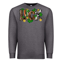 Charcoal Heather Western luck St. Patrick's Day Premium Sweatshirt - CowGirlArtShop