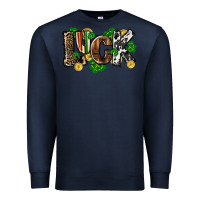 Navy Western luck St. Patrick's Day Premium Sweatshirt - CowGirlArtShop