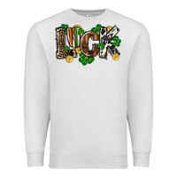 Oatmeal Heather Western luck St. Patrick's Day Premium Sweatshirt - CowGirlArtShop