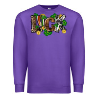 Purple Western luck St. Patrick's Day Premium Sweatshirt - CowGirlArtShop