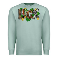Seafoam Western luck St. Patrick's Day Premium Sweatshirt - CowGirlArtShop