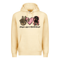 Pina Colada peace love dachshund Premium Hoodie - JahusDesignShop