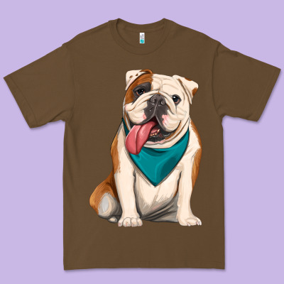 English Bulldog Premium Tee Designed By Artiststas
