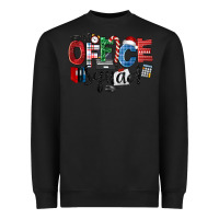 Black Office Squad Christmas Heavyweight Sweatshirt - LillyAllenDesigns