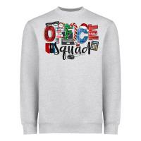 Heather Grey Office Squad Christmas Heavyweight Sweatshirt - LillyAllenDesigns