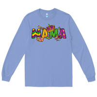 Colony Blue mama mardi gras Long Sleeve Tee - LillyAllenDesigns
