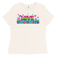 Bone lgbt love with hearts and stars Ladies Tee - AdoDesignShop