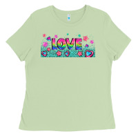 Matcha lgbt love with hearts and stars Ladies Tee - AdoDesignShop