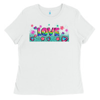 Lgbt Love With Hearts And Stars Ladies Tee | Teevron