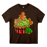 Chocolate Brown christmas cookie cupcake Heavy Core Tee - AdoDesignShop