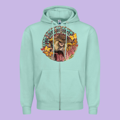 You Look So Good In Love Western Cowgirl Zipper Hoodie Designed By Howdyjamesfarm