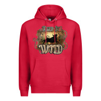 Cardinal Keep it wild western bull Premium Hoodie - HowdyJamesFarm