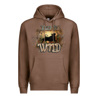 Chestnut Keep it wild western bull Premium Hoodie - HowdyJamesFarm
