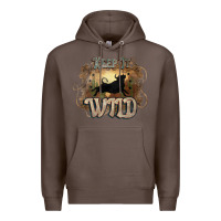 Coffee Keep it wild western bull Premium Hoodie - HowdyJamesFarm