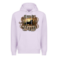 Lilac Keep it wild western bull Premium Hoodie - HowdyJamesFarm
