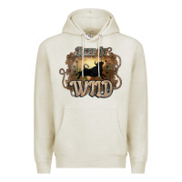 Oatmeal Heather Keep it wild western bull Premium Hoodie - HowdyJamesFarm