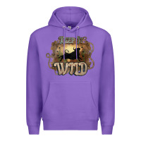 Purple Keep it wild western bull Premium Hoodie - HowdyJamesFarm