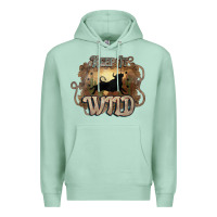 Seafoam Keep it wild western bull Premium Hoodie - HowdyJamesFarm